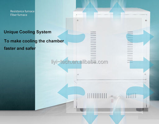 Liyi 1200 градусов точности лаборатории отопительное оборудование нагревает до 1000C высокотемпературная керамическая муфлевая печь, 1000 градусов печь