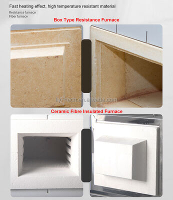 Liyi 1200 градусов точности лаборатории отопительное оборудование нагревает до 1000C высокотемпературная керамическая муфлевая печь, 1000 градусов печь