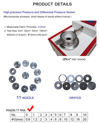 Лабораторный тестер воздухопроницаемости текстиля Liyi